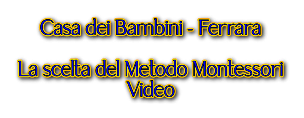 Metodo Montessori
